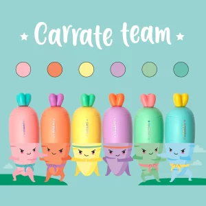 Carrate Team set od 6 mini hajlajtera 1