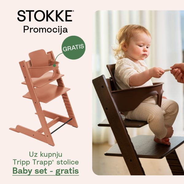 STOKKE PROMOCIJA! - Uz kupnju Tripp Trapp stolice - Baby set dobivate gratis!