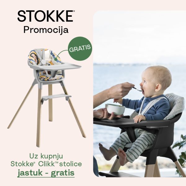 STOKKE PROMOCIJA! - Uz kupnju Clikk stolice - Jastuk dobivate gratis!