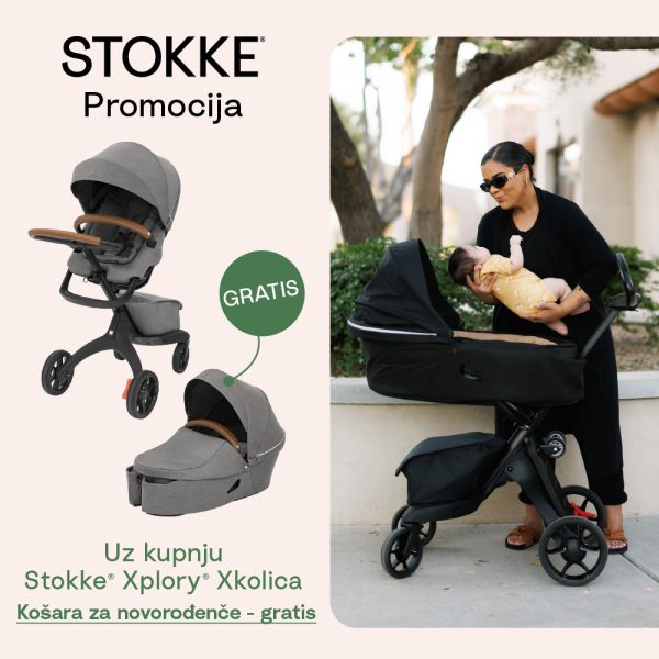 STOKKE PROMOCIJA! - Uz kupnju Xplory X kolica - Košara za novorođenče gratis!