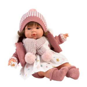 Lutka Lola s rozom kapicom (38 cm)1