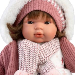 Lutka Lola s rozom kapicom (38 cm)1