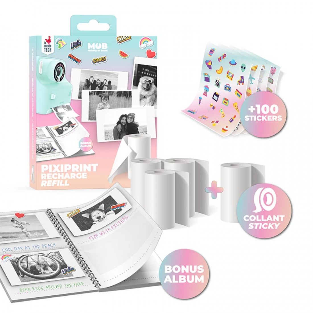 MOB PixiPrint kreativni set dodataka za fotoaparat 1