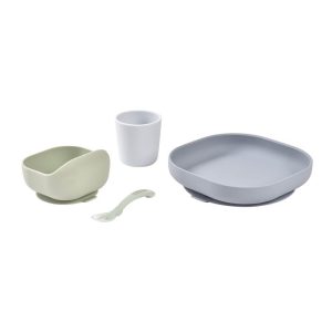 Beaba Silikonski Set za Jelo 4-djelni Pebble - Slika 3