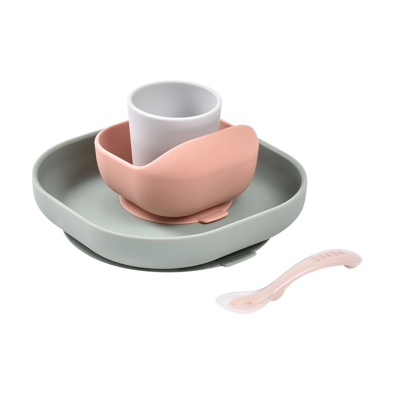 Beaba Silikonski Set za Jelo 4-djelni Eucalyptus