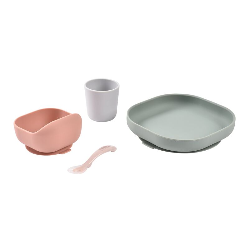 Beaba Silikonski Set za Jelo 4-djelni Eucalyptus - Slika 3